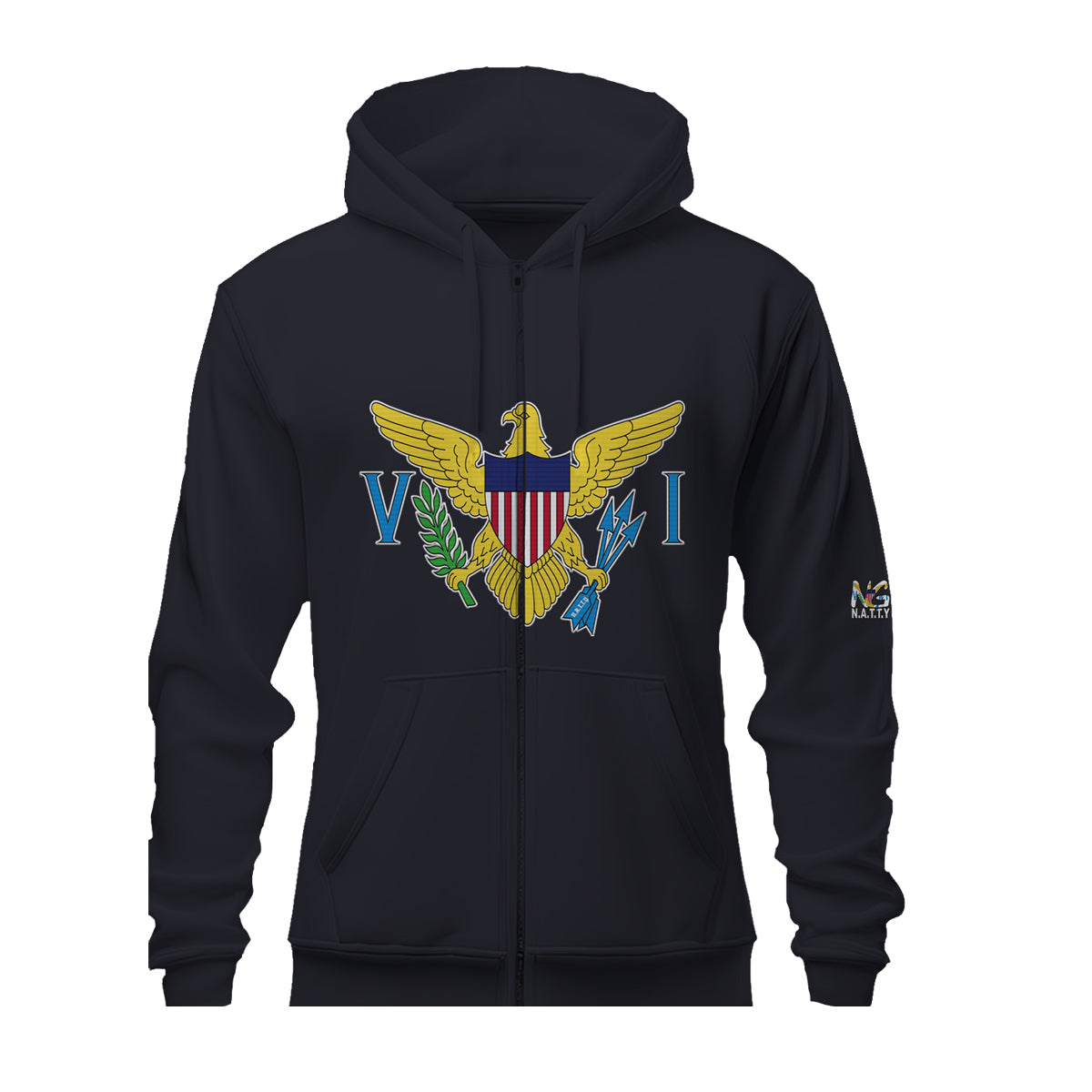 Small VI Big Full Zip Hoody