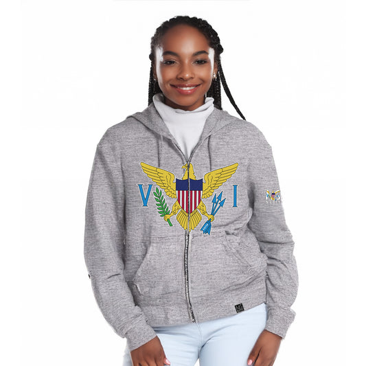 Small VI Big Full Zip Hoody