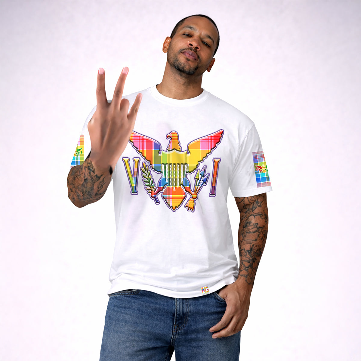 Madras VI Yeah T-Shirt White