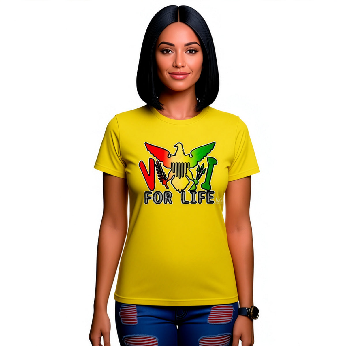 VI for Life Red, Gold and Green (W)