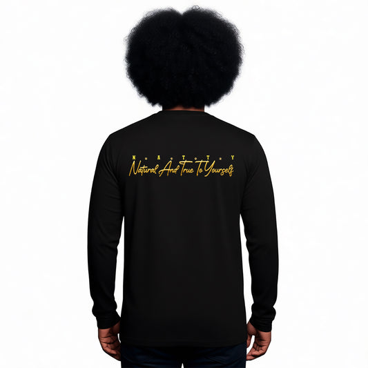 Gold Not Like Us Long Sleeve T Shirt