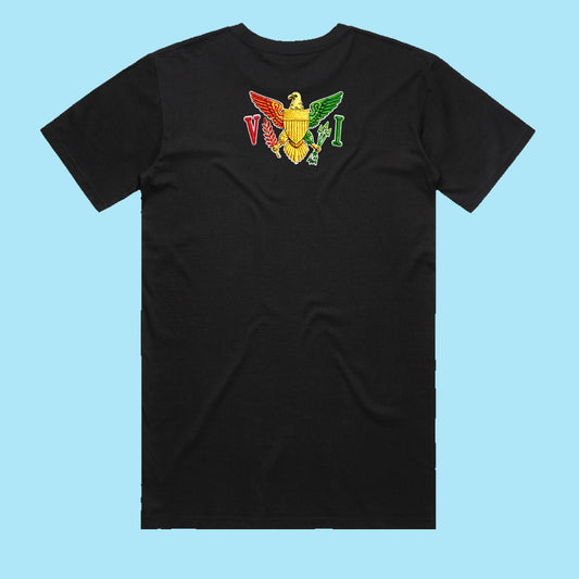 VI Crew Red Gold Green EmbPrint