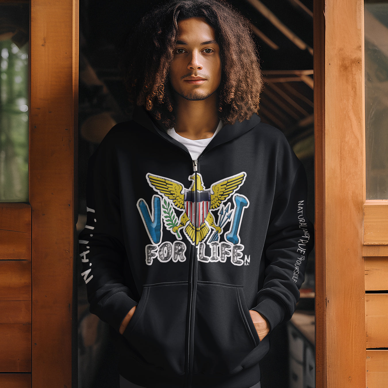 Full Zip VI for Life Hoodie Jacket (Glow Option)