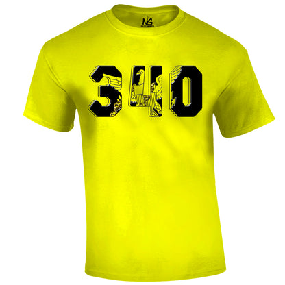 340 Area Code T Black Print