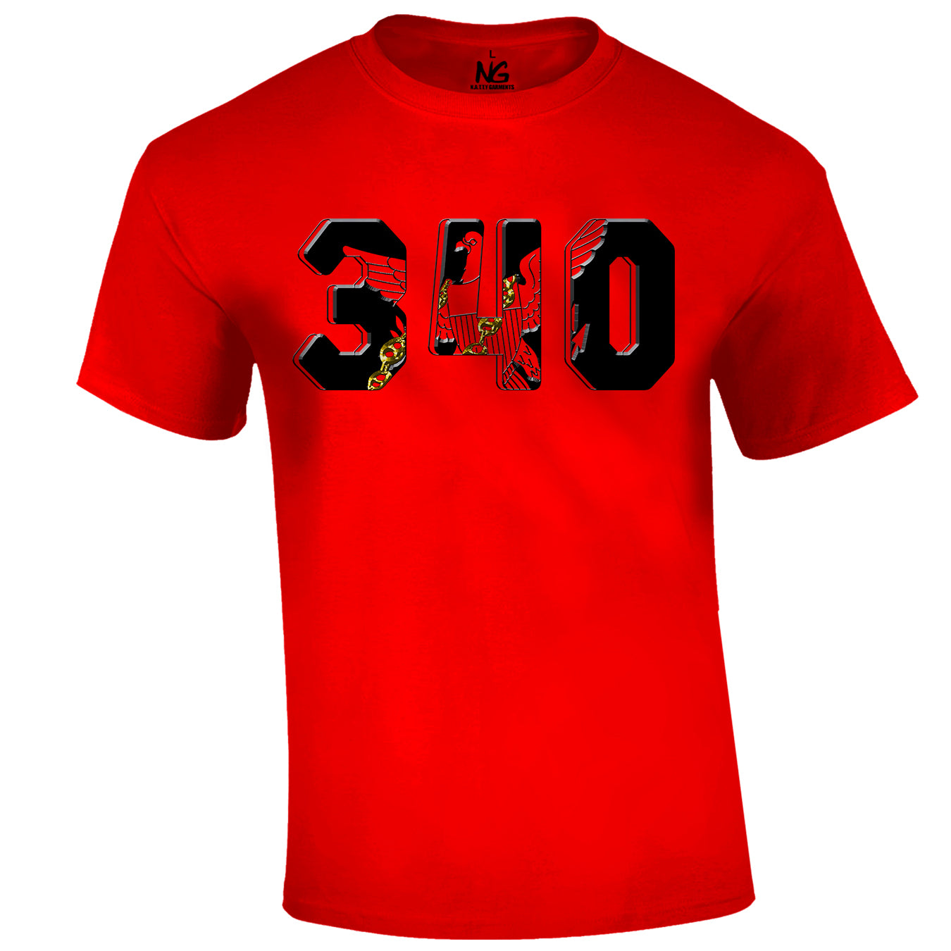 340 Area Code T Black Print