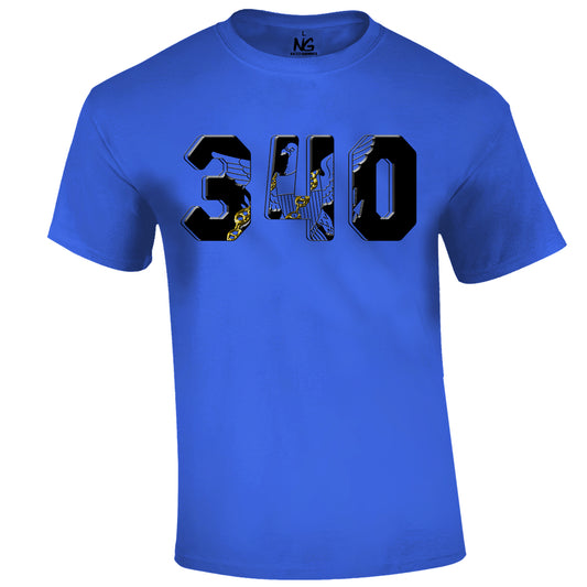 340 Area Code T Black Print