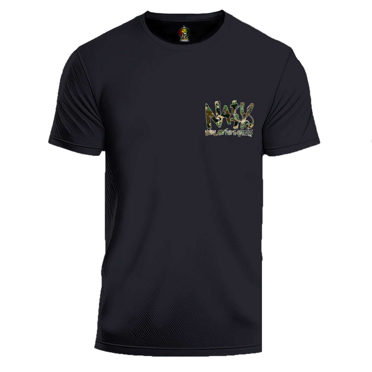 NATTY TRBL Camo T Left Chest