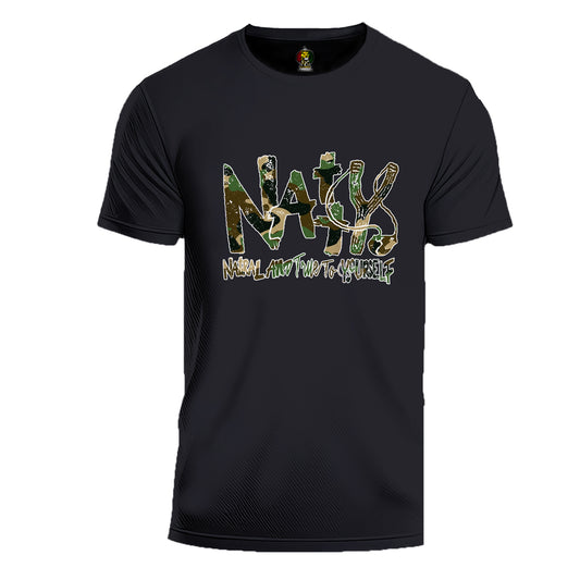 NATTY TRBL Camo T Shirt