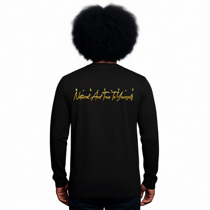Gold Not Like Us Long Sleeve T Shirt