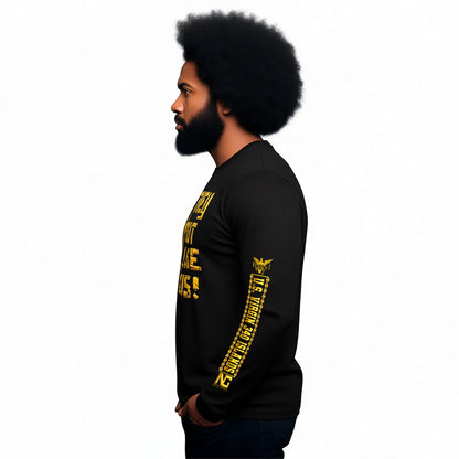 Gold Not Like Us Long Sleeve T Shirt