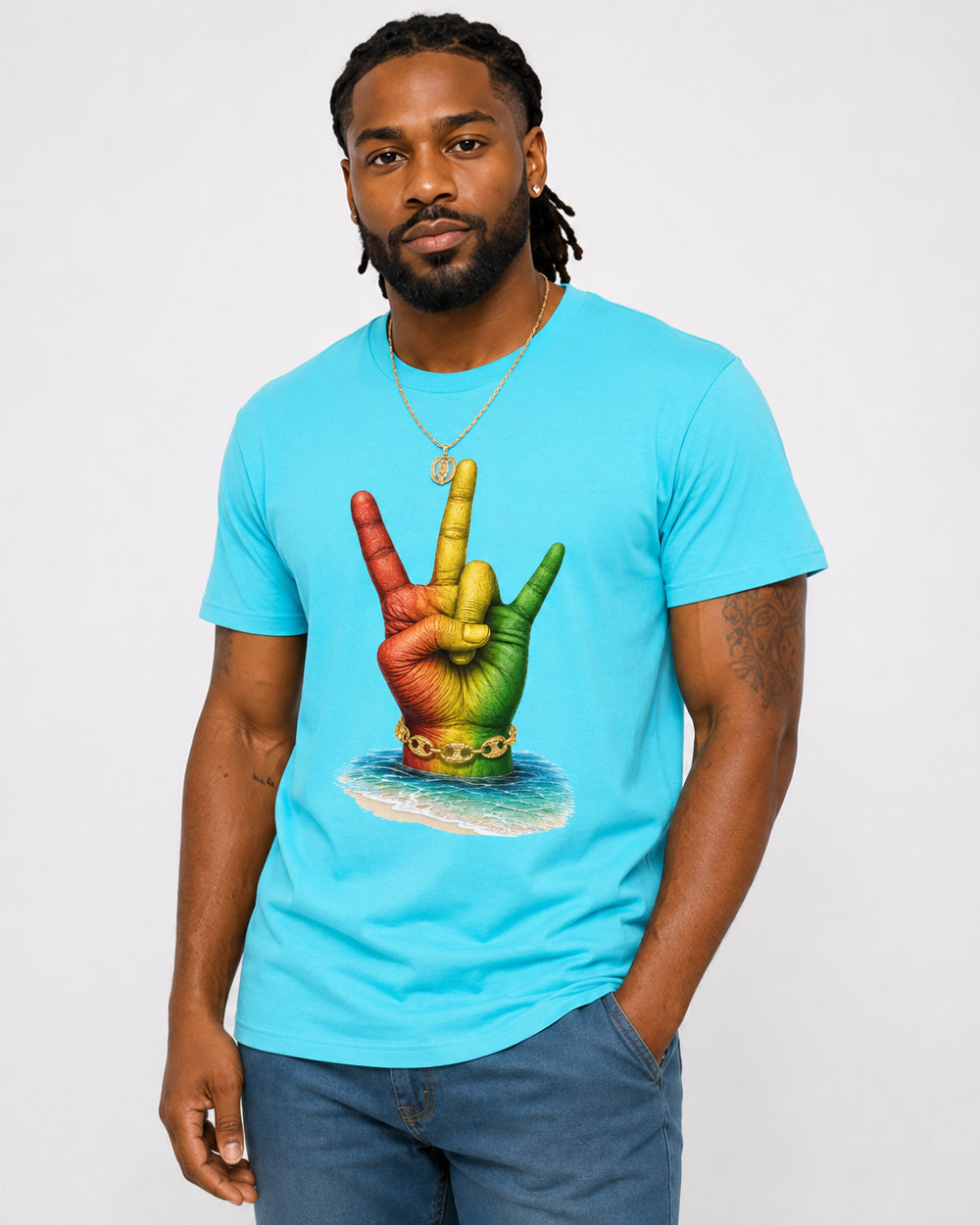 VI Sign Turquoise