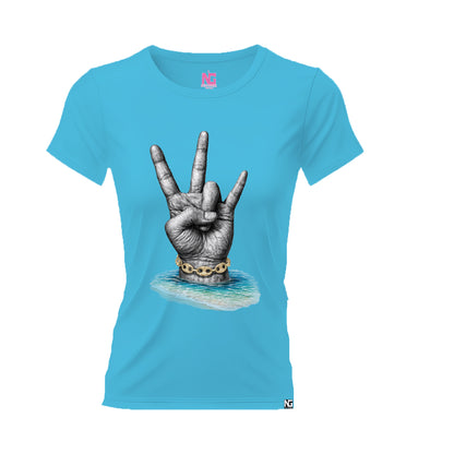 VI Sign turquoise W