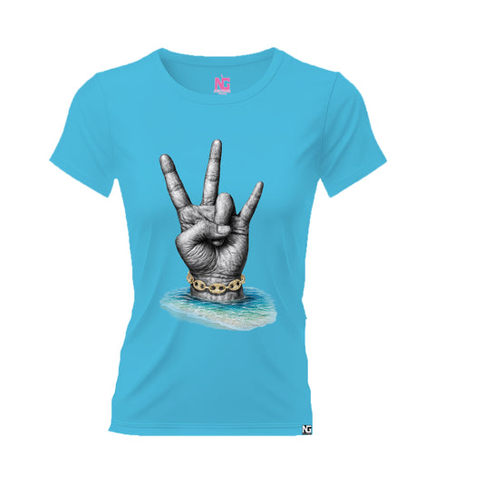 VI Sign turquoise W