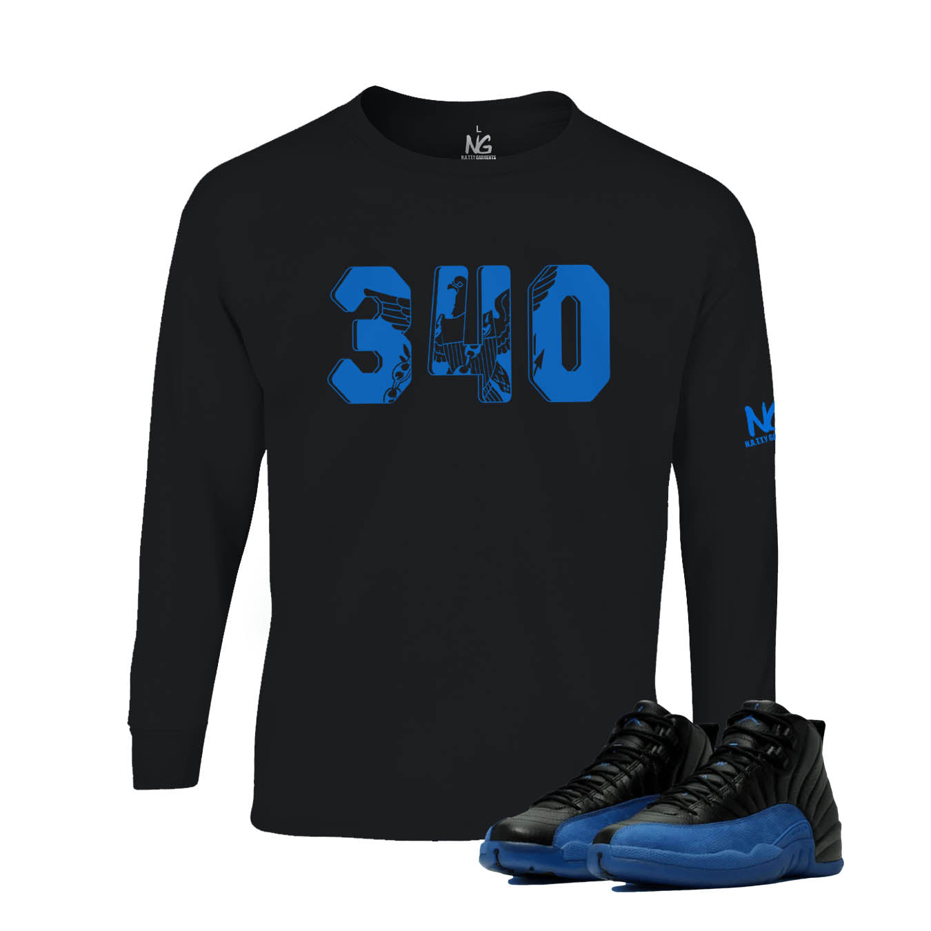 340 Shirt Black & Blue