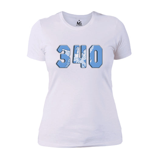 340 Sneaker Shirt (Jordan Retro UNC) WOMEN