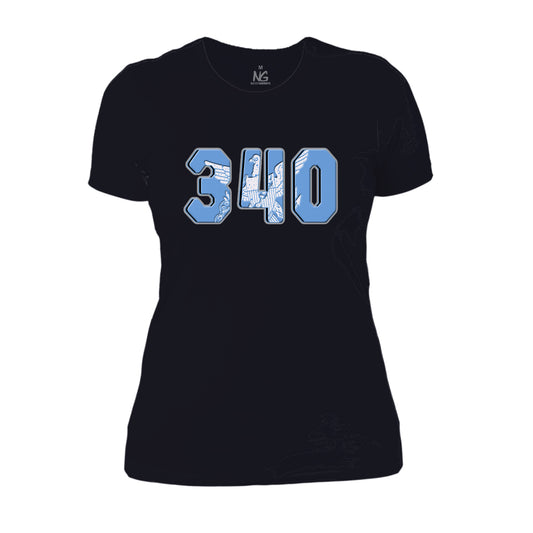 340 Sneaker Shirt (Jordan Retro UNC) WOMEN