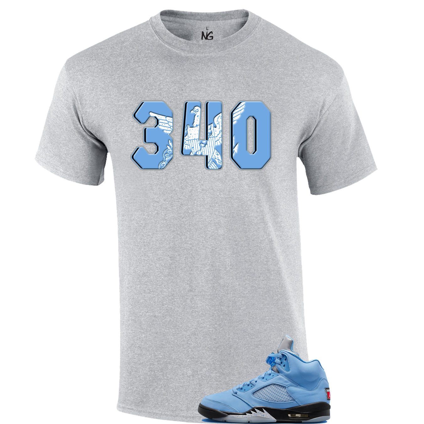 340 Sneaker Shirt (Jordan Retro UNC)